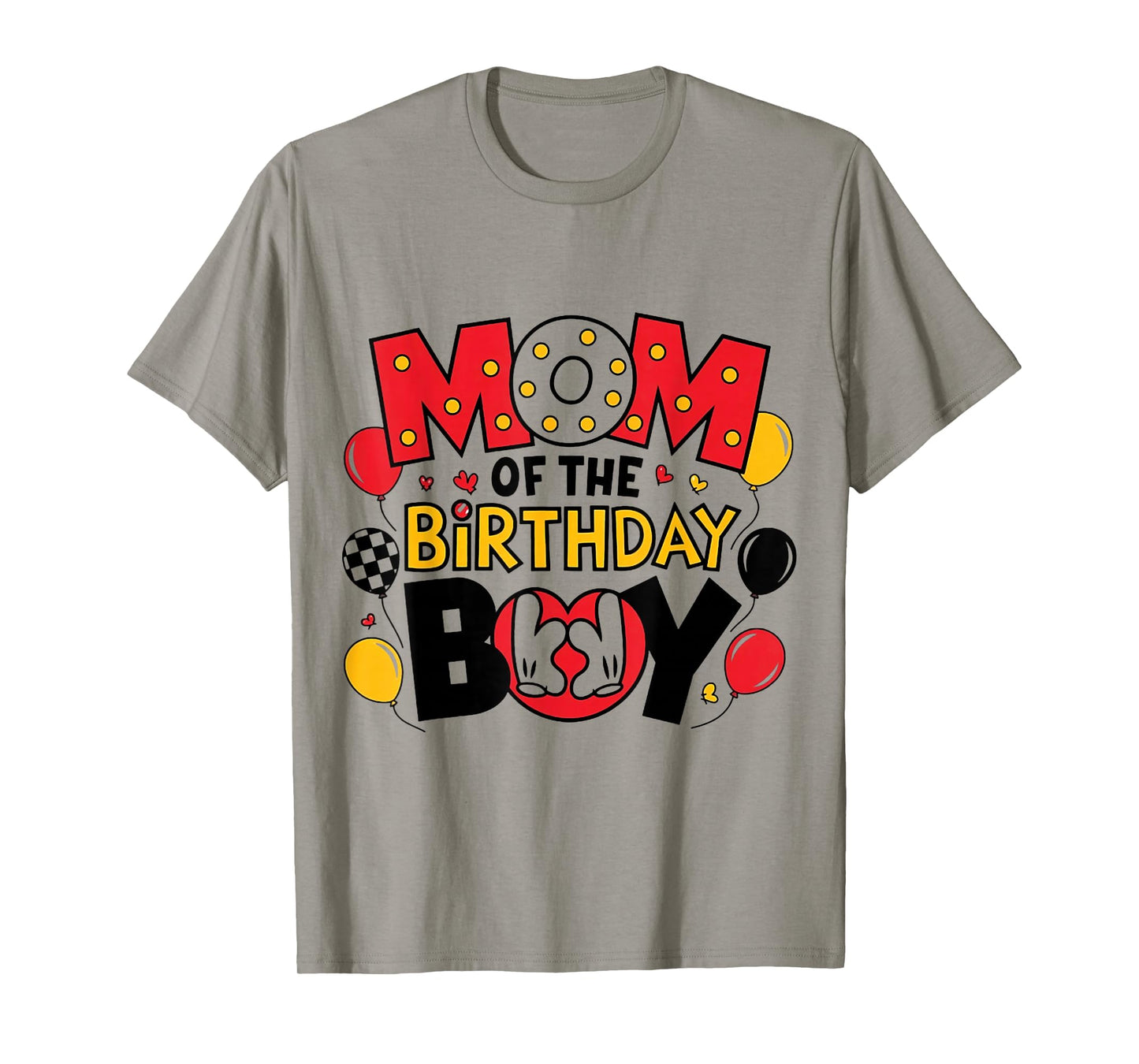 Mom Of The Birthday Boy Shirt Family Matching Mom Son Bday T-Shirt