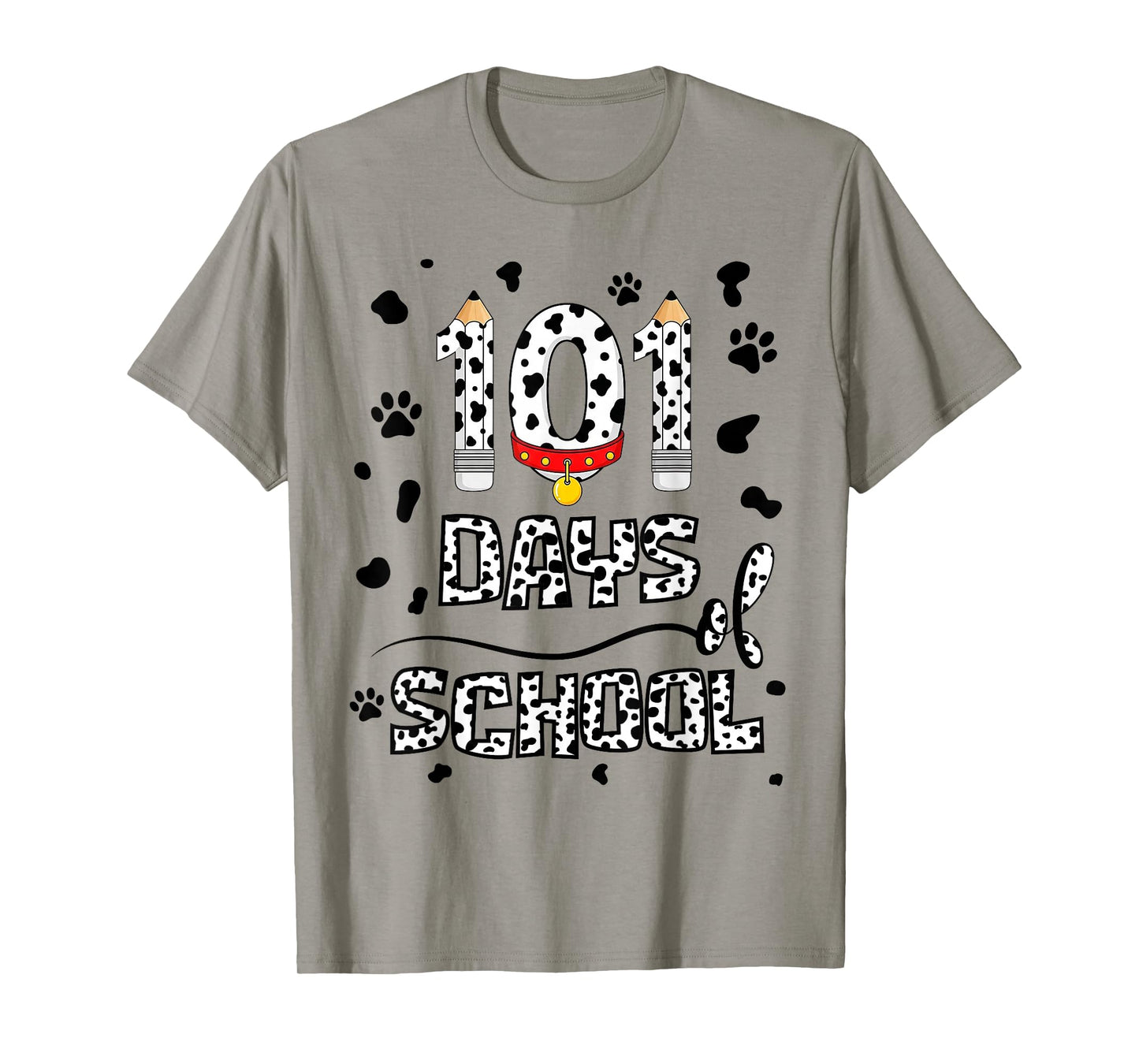 100 Days of School Dalmatian Dog Teacher Kids T-Shirt