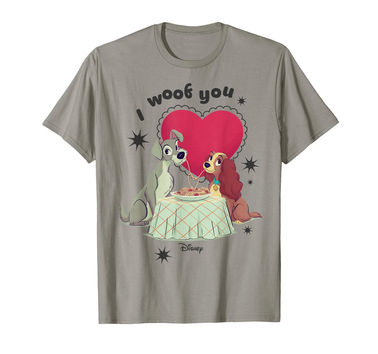 Disney Lady and The Tramp I Woof You T-Shirt