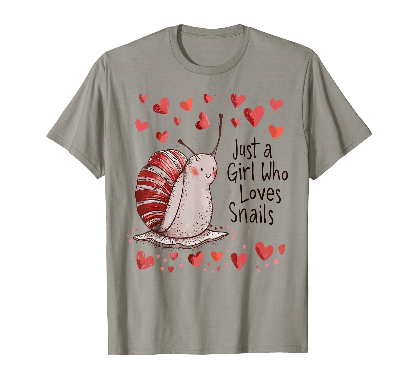 Cute Snails Lovers Gift - Just A Girl Who Loves Snails T-Shirt