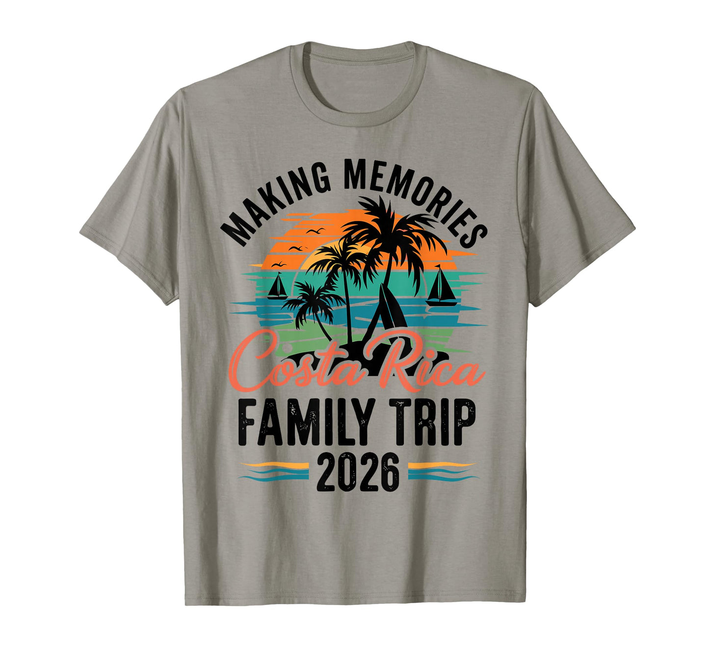 Costa Retro Rica Family Trip Matching Vacation Squad 2026 T-Shirt