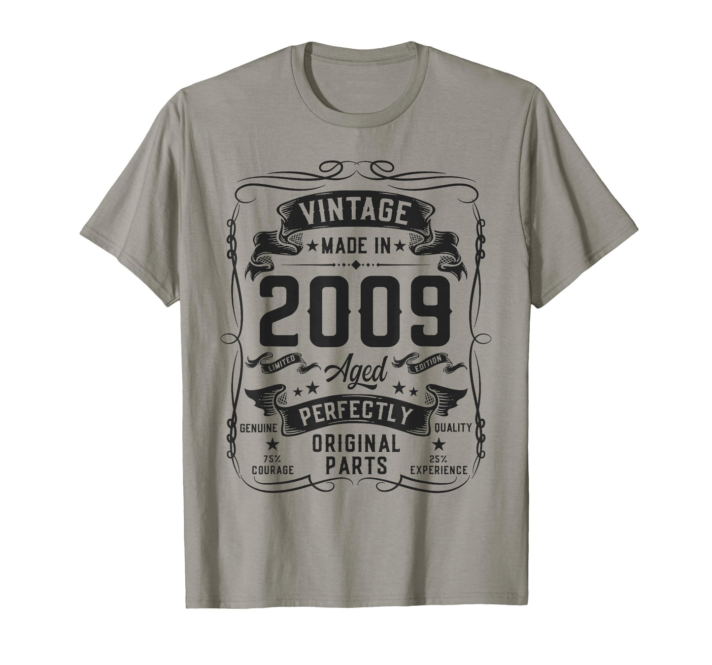 Vintage 2009 17yr 17th Birthday Gifts for Boys 17 Years Old T-Shirt