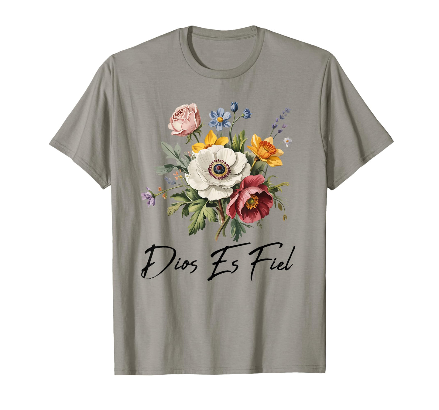 Christian Bible Verse in Spanish Dios ES Fiel Cristianos T-Shirt