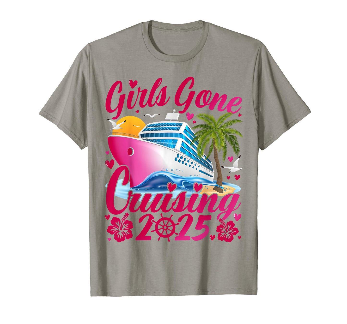 Girls Gone Cruising 2025 Women Cruise Vacation T-Shirt