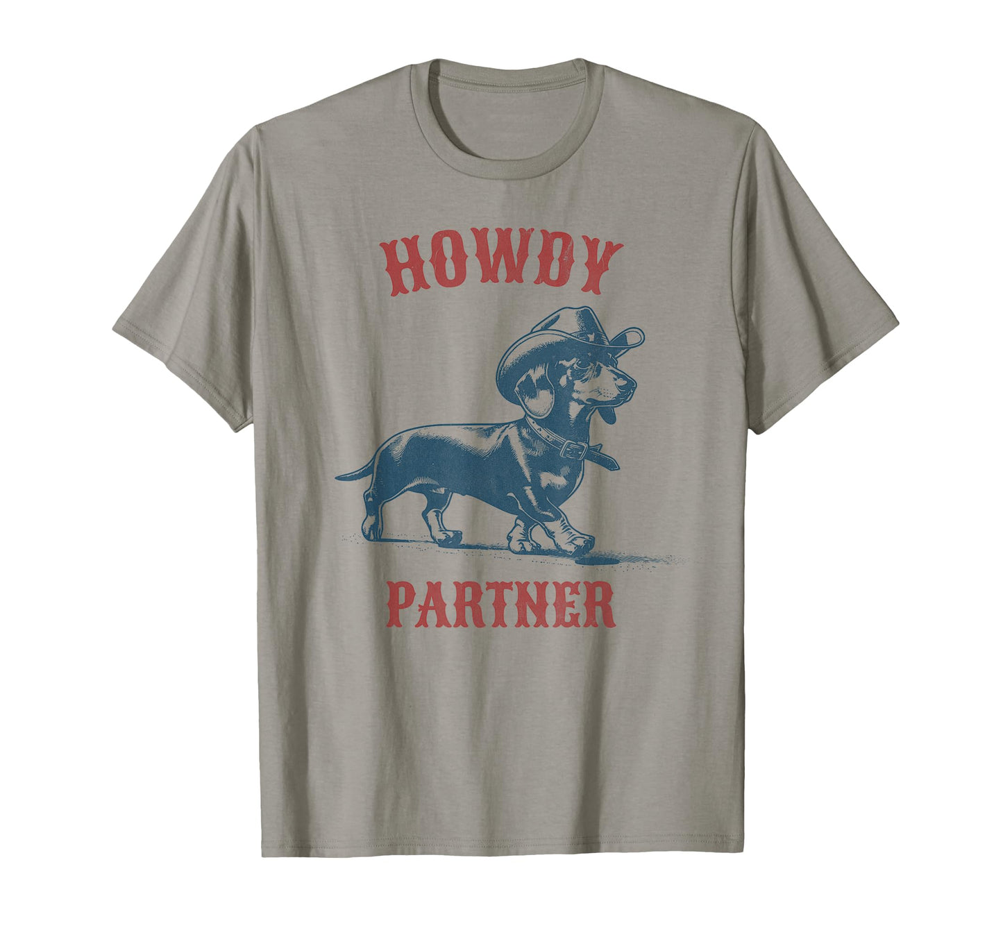Howdy Partner - ready for Rodeo - Cowboy Weenie Dachshund T-Shirt