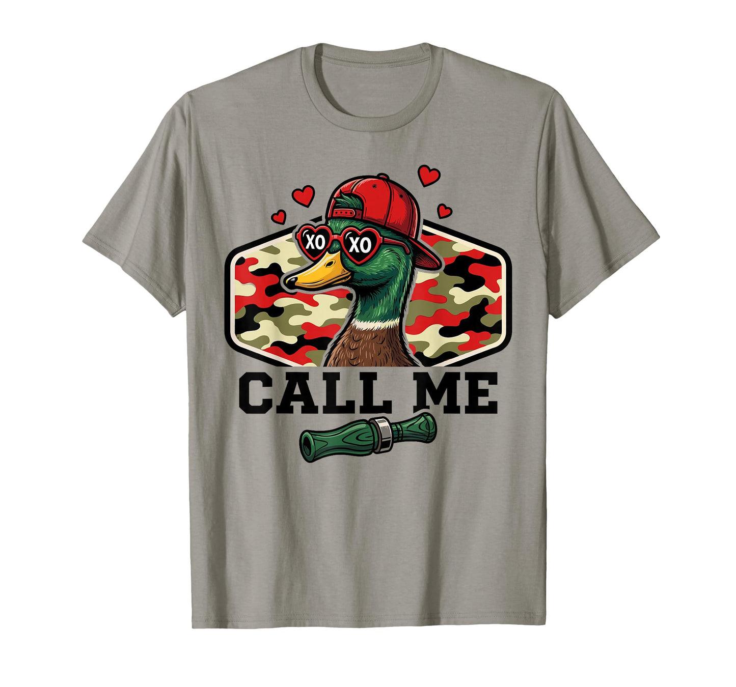Call Me Mallard Duck Hunting Valentines Day Hunting Season T-Shirt