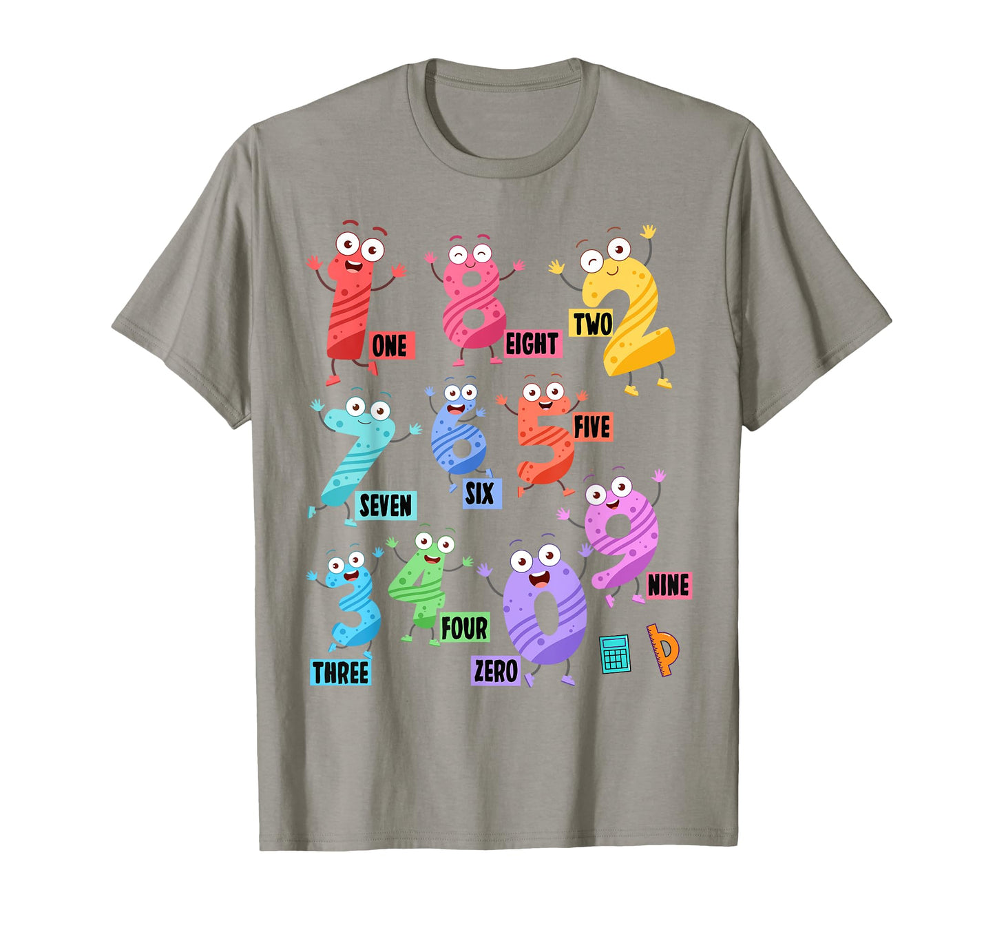 Maths Day Costume With Numbers On Idea Kids Maths Number T-Shirt