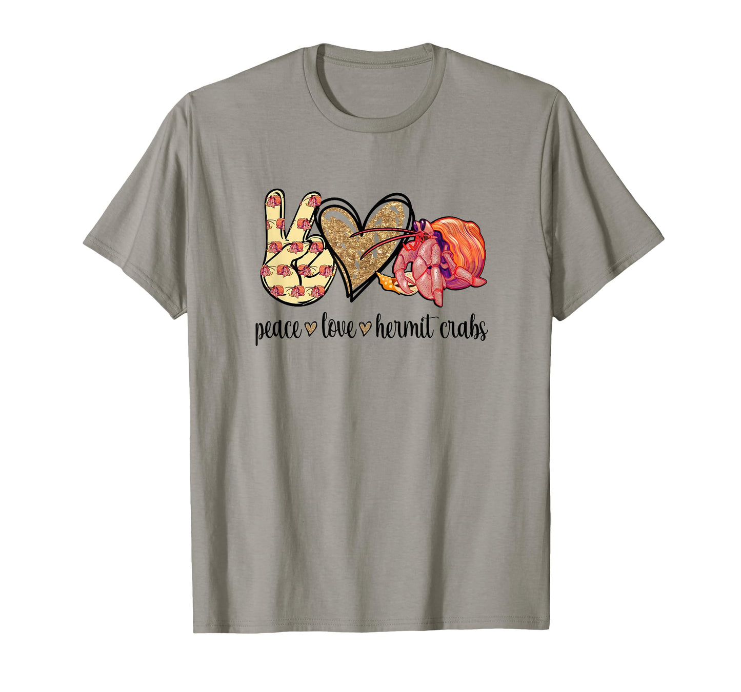 Peace Love Pet Hermit Crab Lover T-Shirt