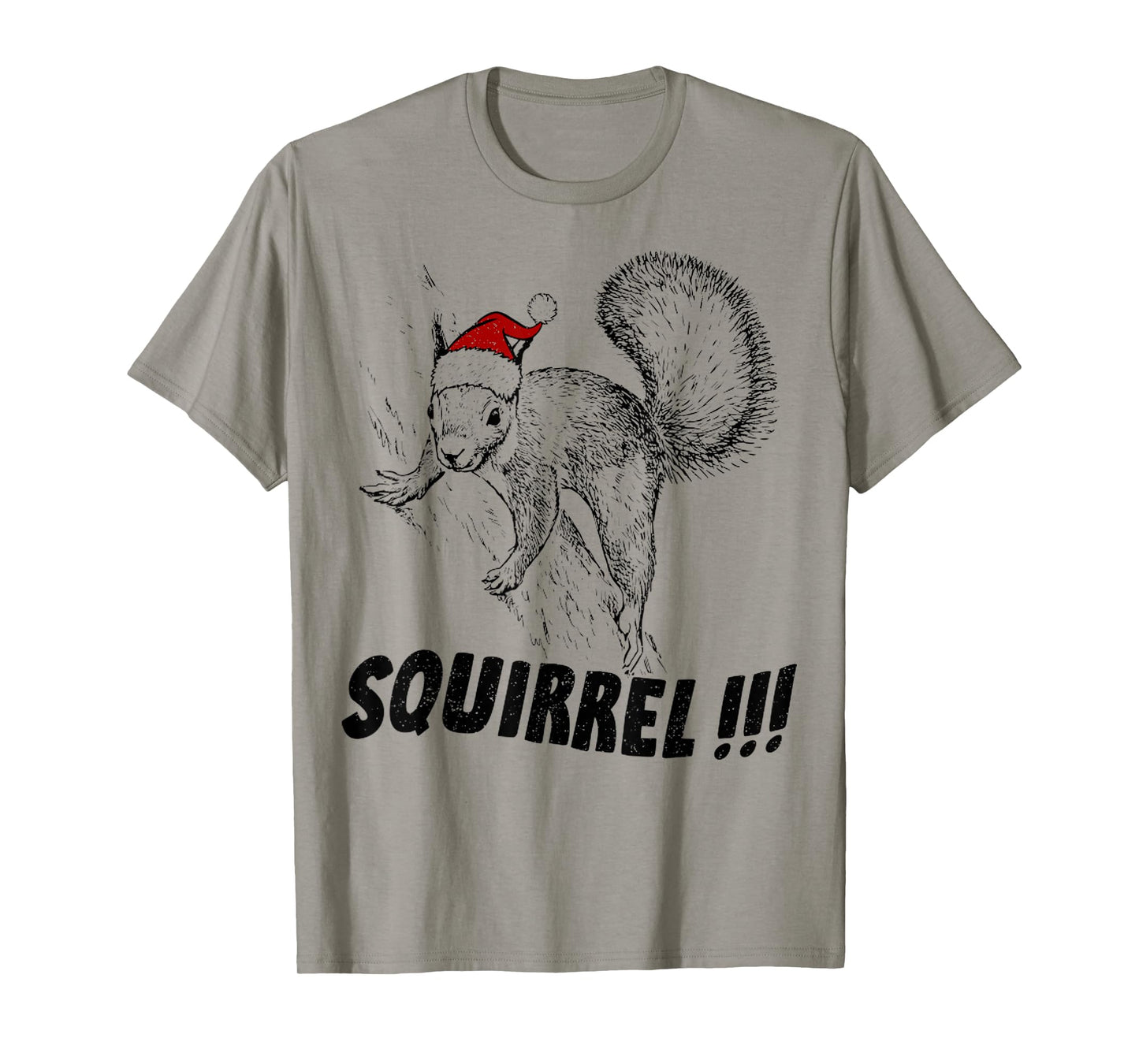 Funny Squirrel With Hat Christmas Vacation Old Fashion T-Shirt