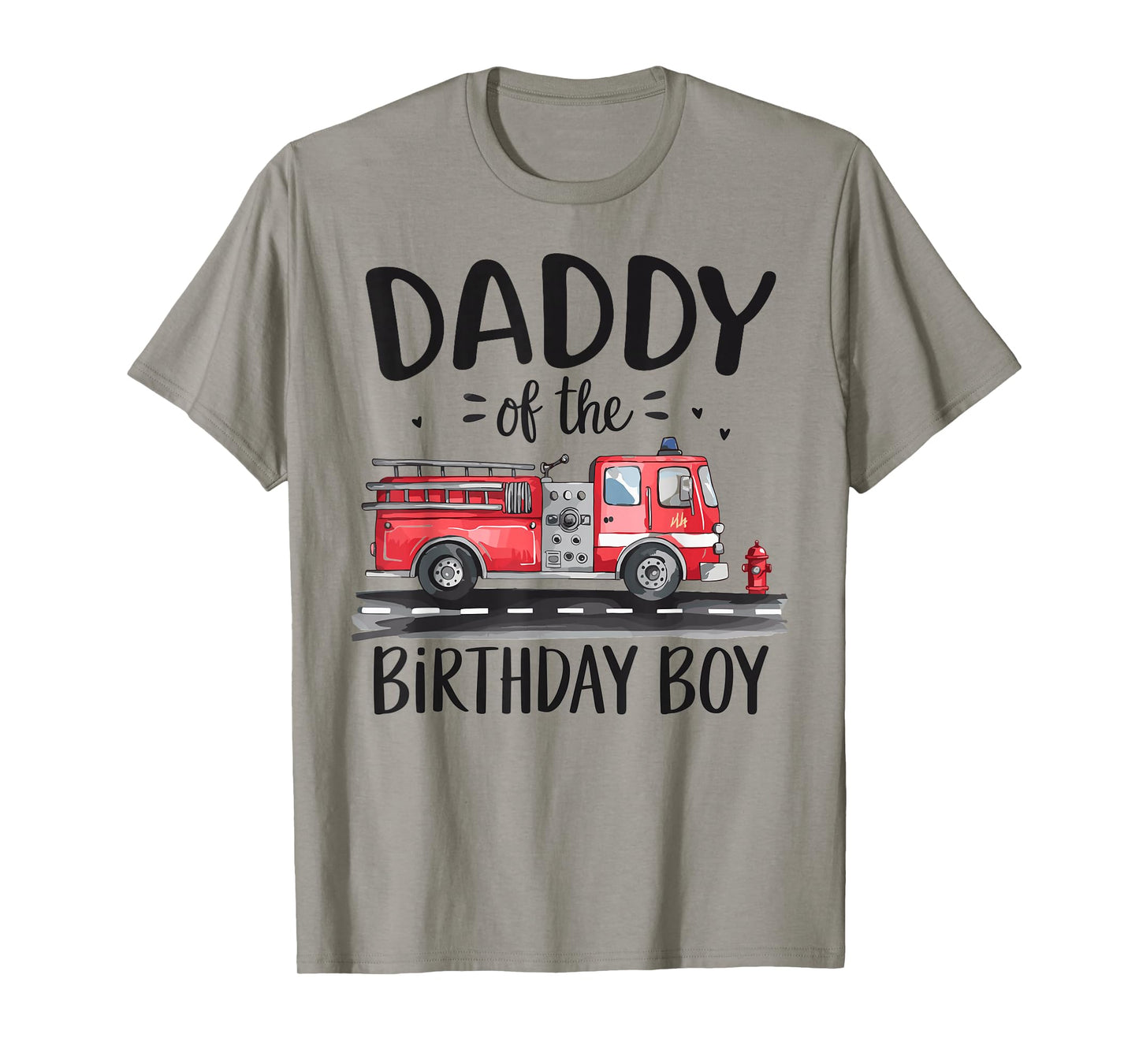 Daddy of the Birthday Boy Fire Truck Firefighter Dad Bday T-Shirt