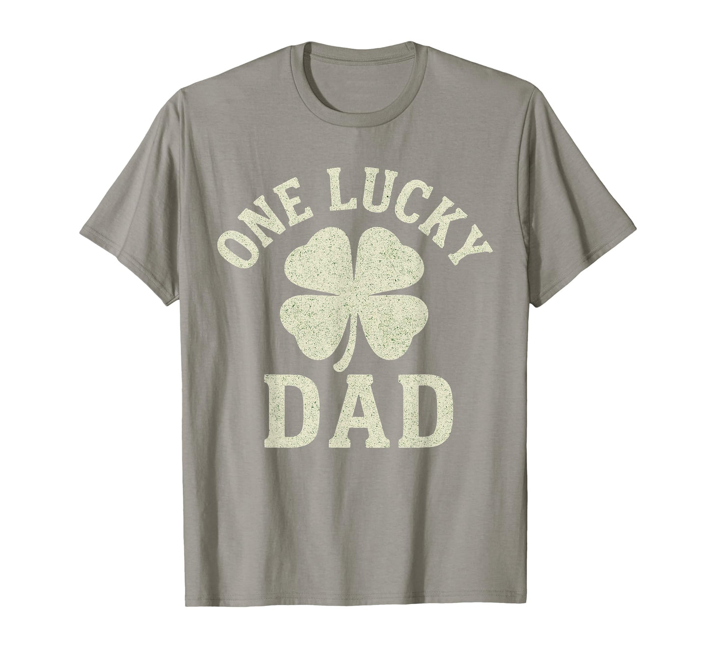 One Lucky Dad St Patricks Day Funny Vintage Papa Father Men T-Shirt