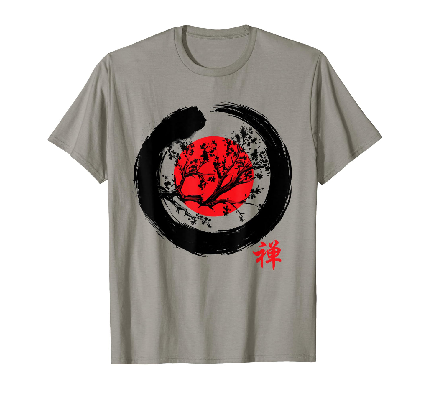 Japanese Calligraphy - Zen Buddhist Enso Circle Meditation T-Shirt