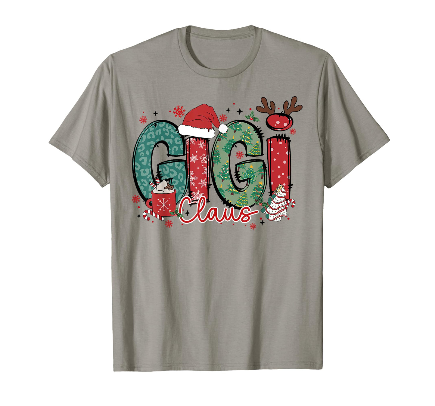 Gigi Claus Christmas Pajama Santa Claus Family Matching T-Shirt