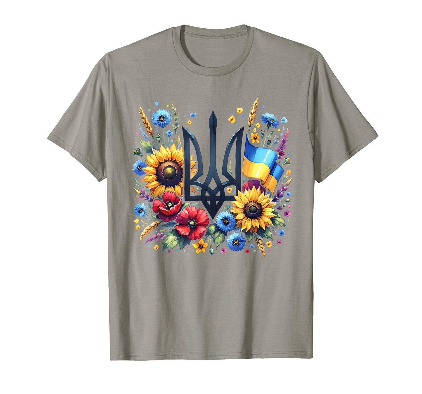 Support Ukraine, Ukrainian Trident Tryzub, Patriotic Ukraine T-Shirt