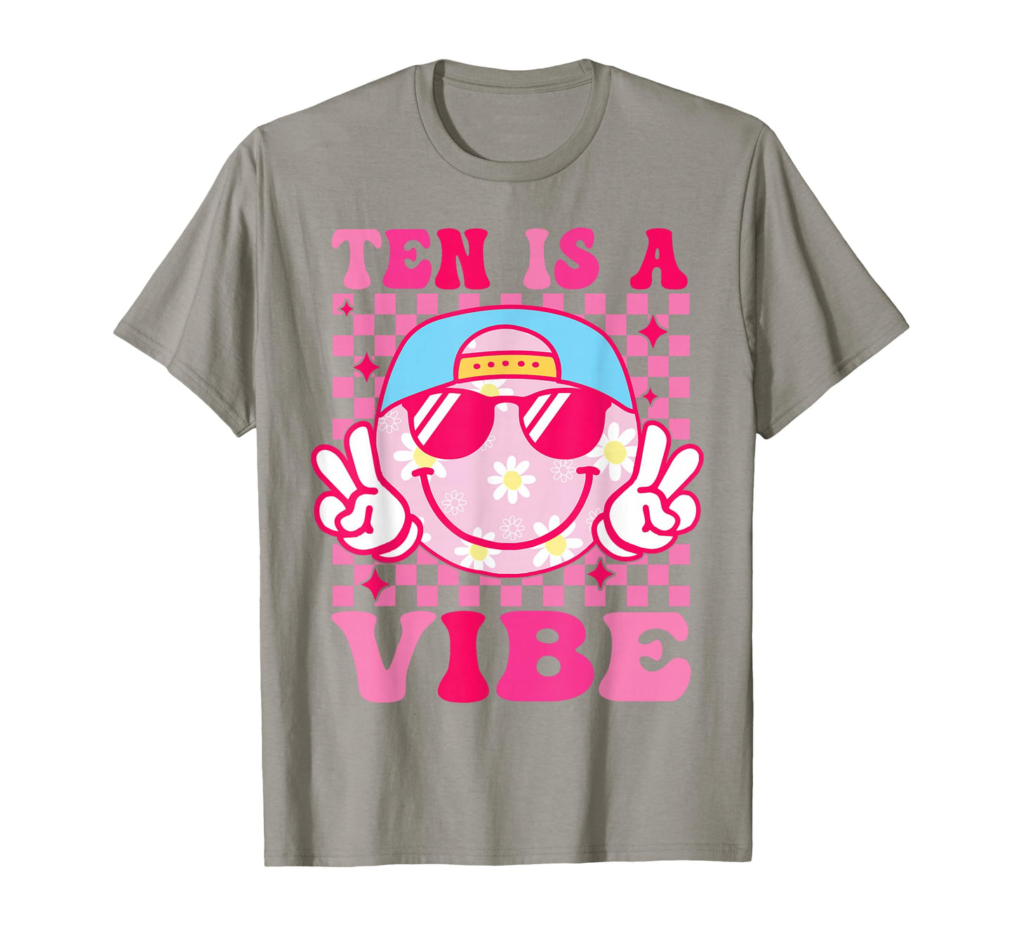 Ten is A Vibe Birthday 10 Year Old Girls 10th Birthday T-Shirt