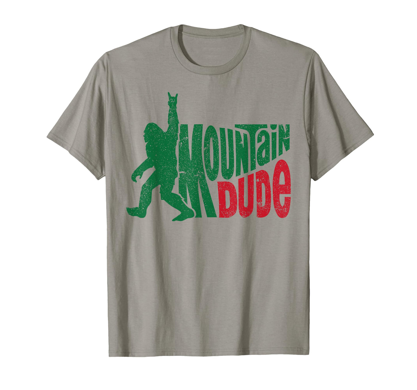 Mountain Dude Funny Bigfoot Sasquatch Rock On Hiking T-Shirt