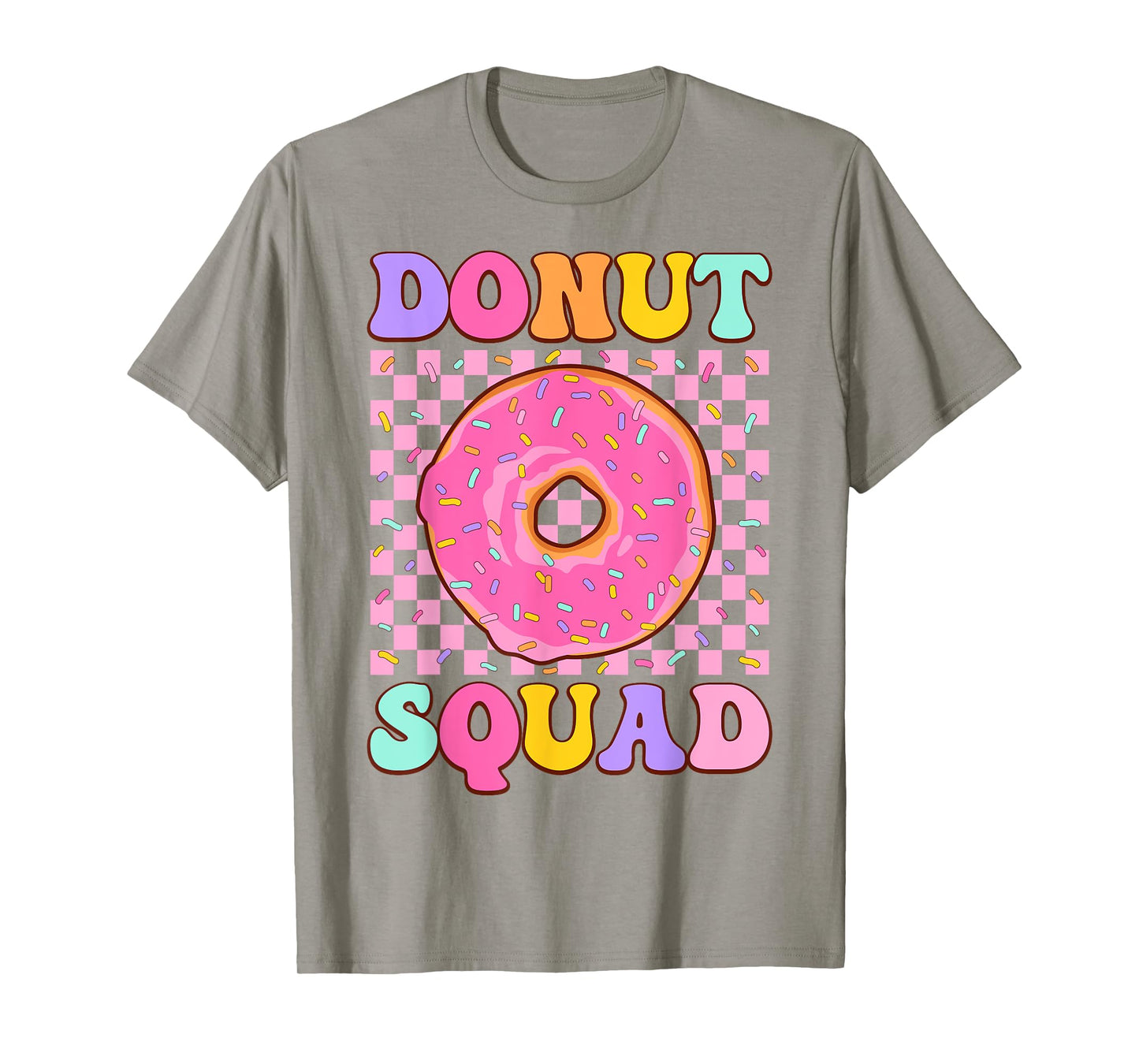 Donut Squad Groovy Donut Lover Birthday Party Girls T-Shirt