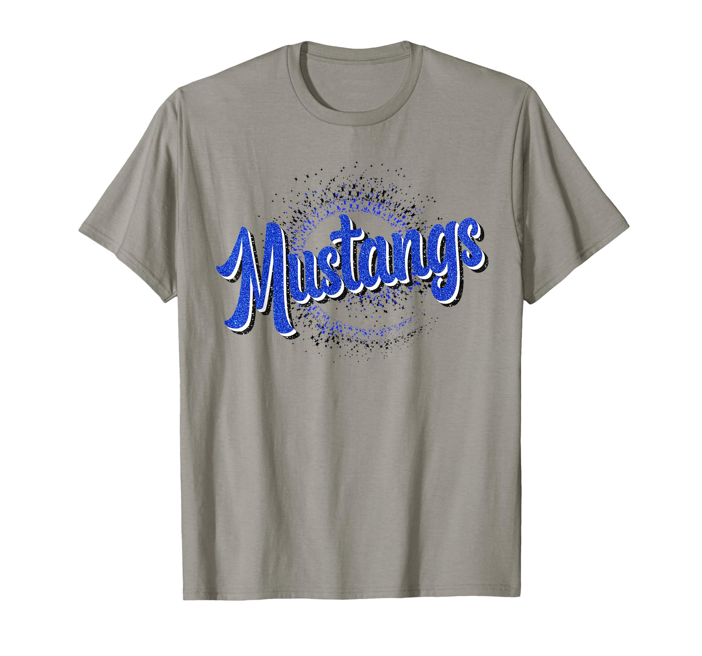 Blue Mustangs School Spirit Game Day Mustang Pride Teacher T-Shirt