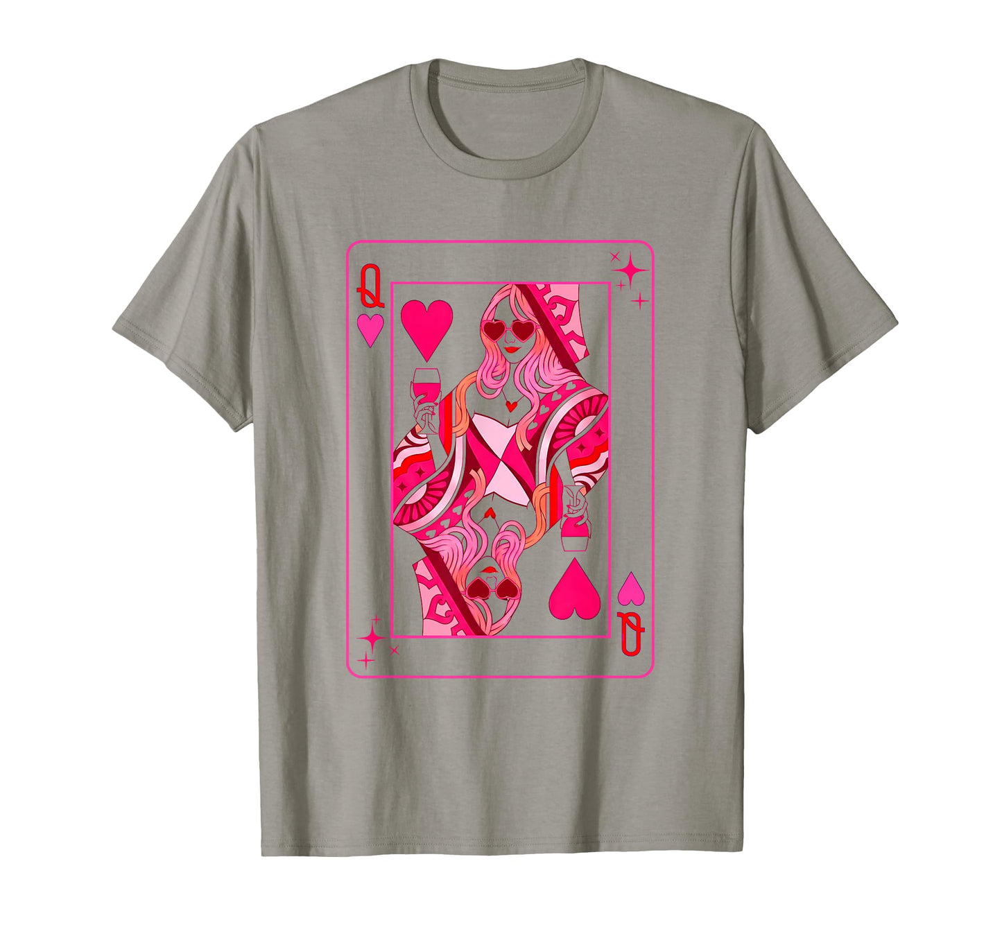 Queen of Hearts Valentine Her Mother Mom Bachelorette Party T-Shirt