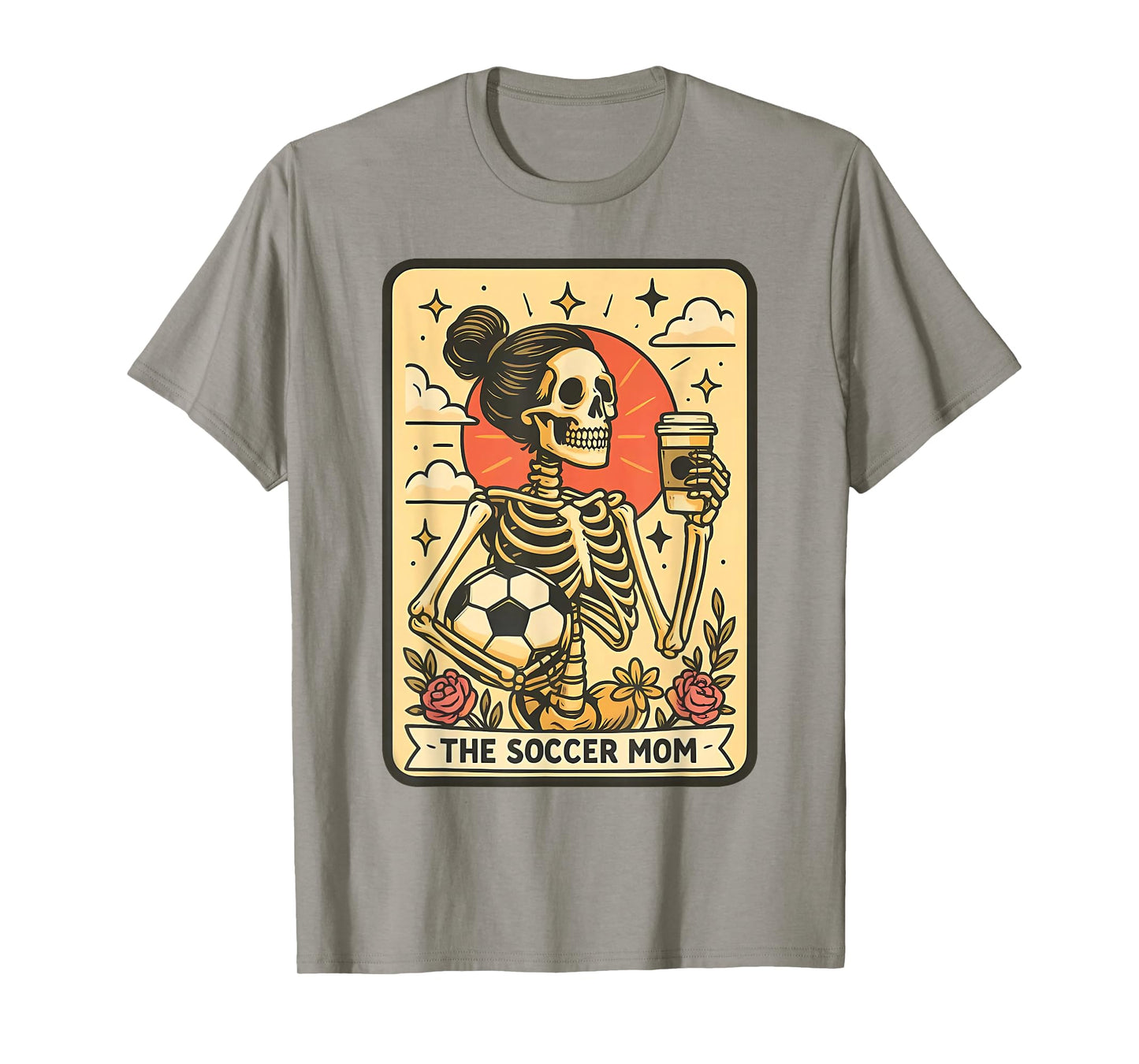 Halloween Soccer Mom Tarot Card Soccer Mama Sports Game Day T-Shirt