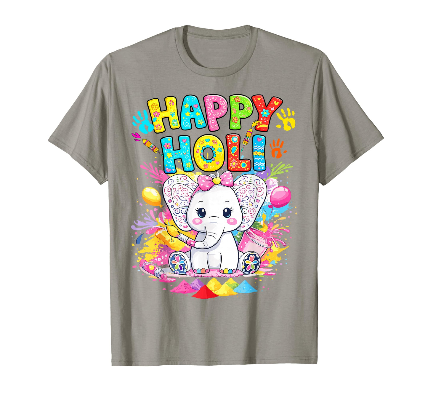 Happy Holi 2026 T Shirts Holi Festival of Colors Kids Girls T-Shirt
