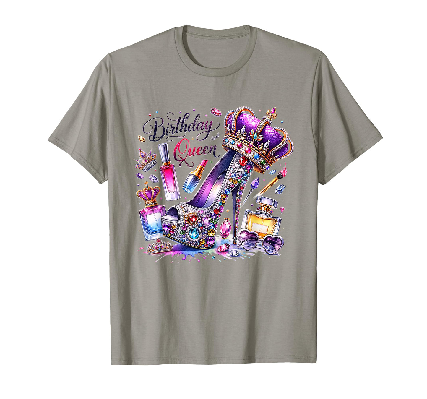 Birthday Queen Happy Birthday Party Girls Women T-Shirt
