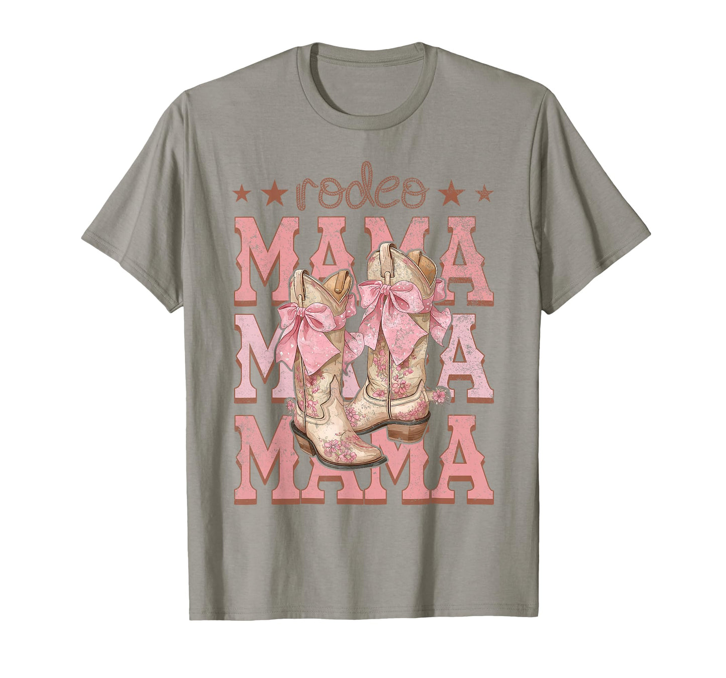 Rodeo Mama Pink Boots Coquette Cow-Girl Birthday Party T-Shirt