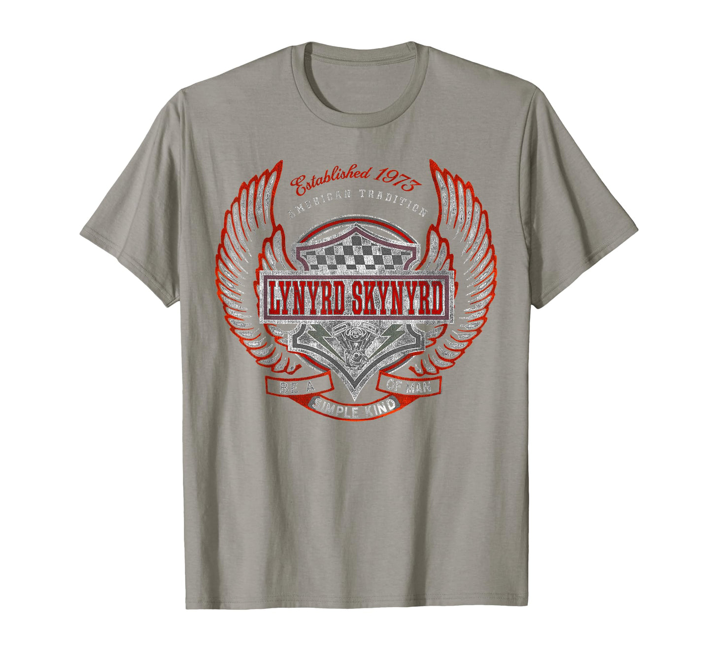 Lynyrd Skynyrd Simple Man 1973 Rally Race Car Biker Fan Rock T-Shirt