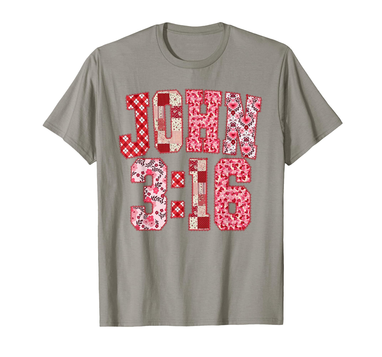 John 3 16 Preppy Valentine Love Christian Bible Verses Jesus T-Shirt