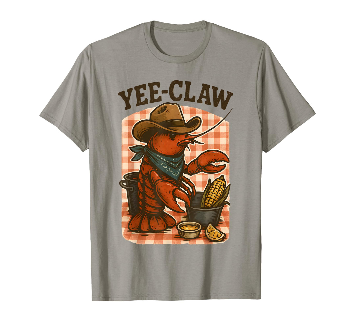 Yee Claw Funny Crawfish Cajun Seafood Party Boys Kids Men T-Shirt