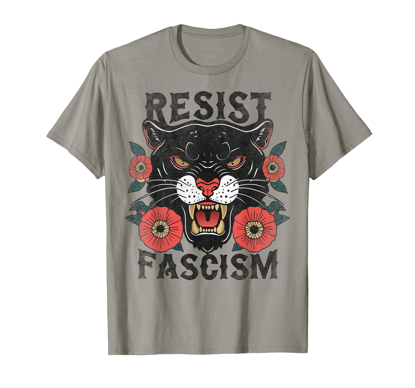 Resist Fascism Tiger Anti-Trump Social Justice Feminist T-Shirt