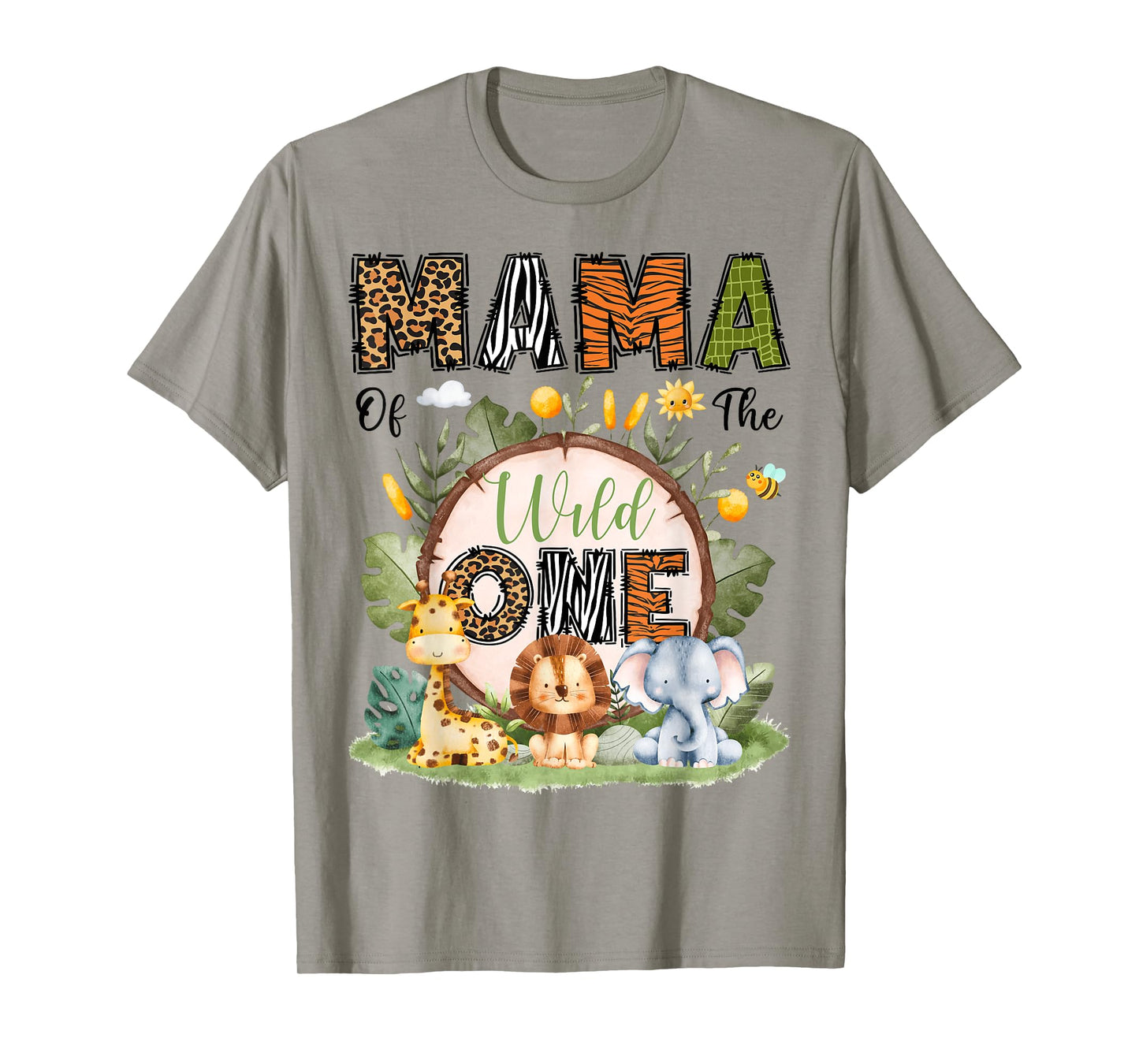 Mama Of The Wild One 1St Birthday Boy Safari Jungle T-Shirt