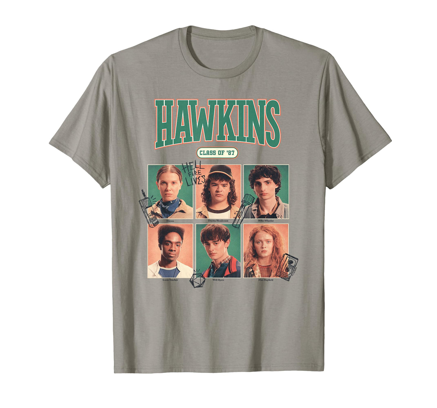 Stranger Things Hawkins Class of 87 Officially Licensed T-Shirt