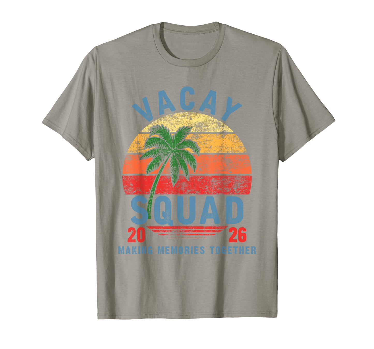 Vacay Squad 2026 Summer Vacation Family Friends Trip Palm T-Shirt