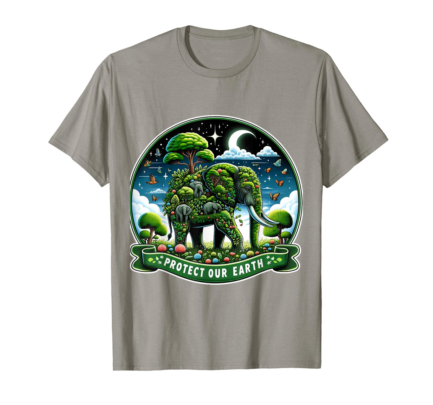 Earth Day 2024 Green Shirt Save Our Planet Elephants Lovers T-Shirt