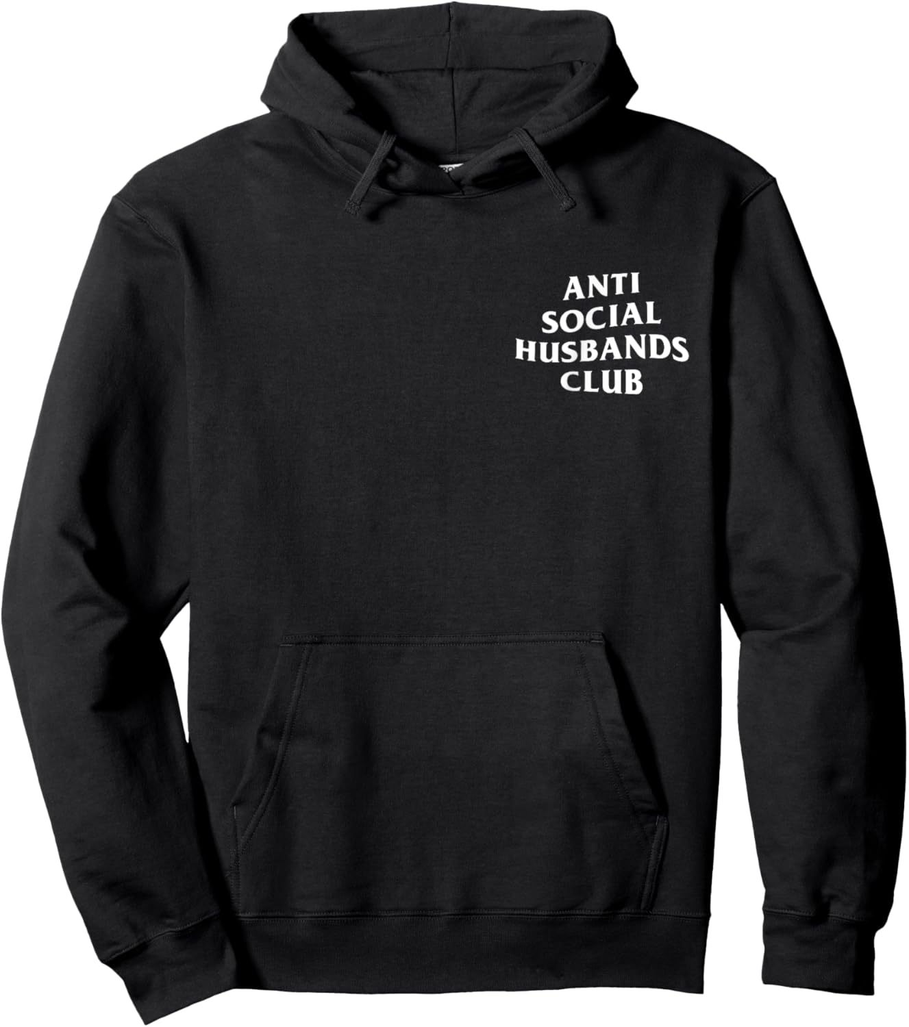 Anti social husbands club, funny introvert husband Hoodie - Hoodie | Black