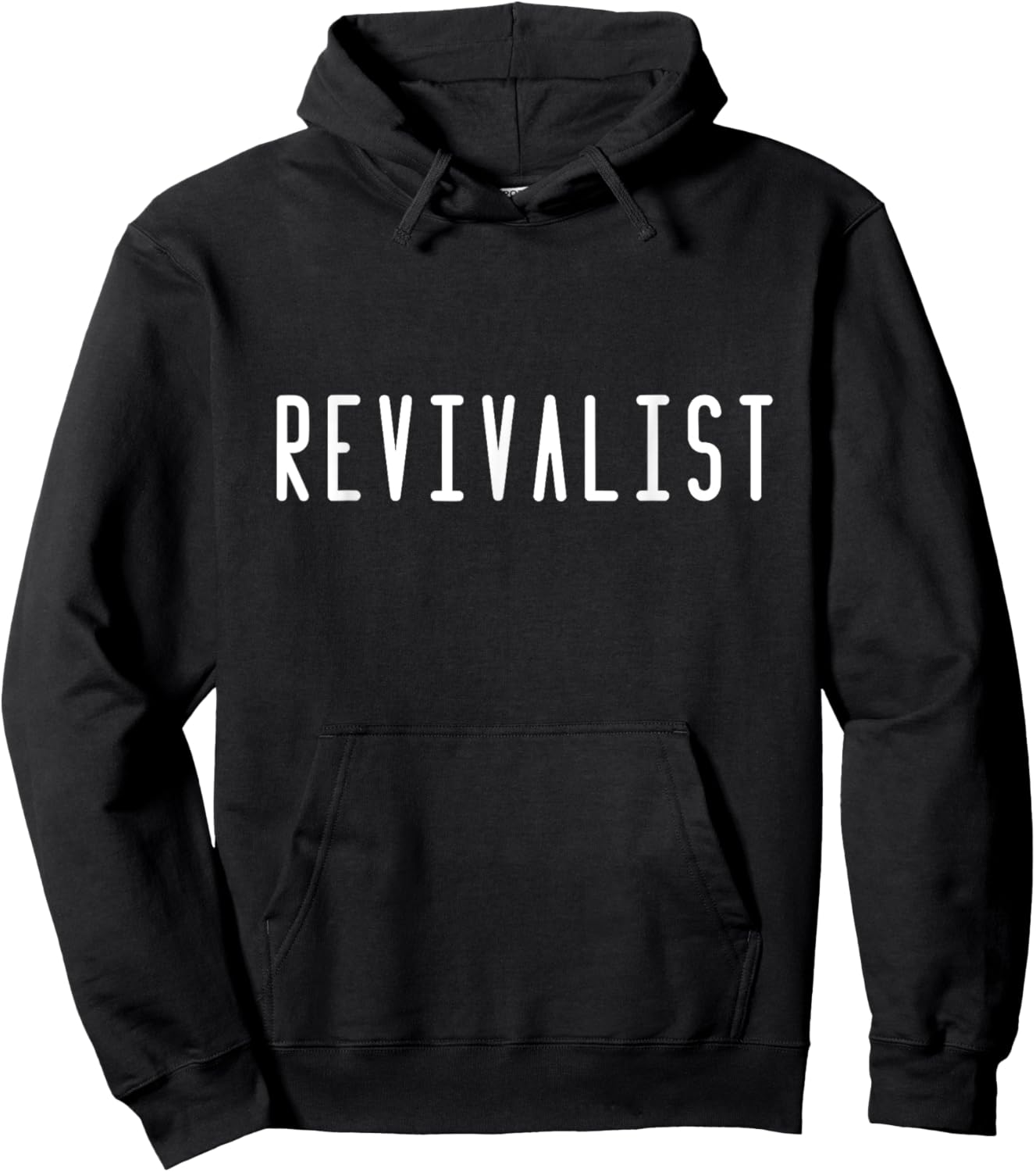 Revivalist Text Christian American Charismatic Pentecostal Hoodie - Hoodie | Black