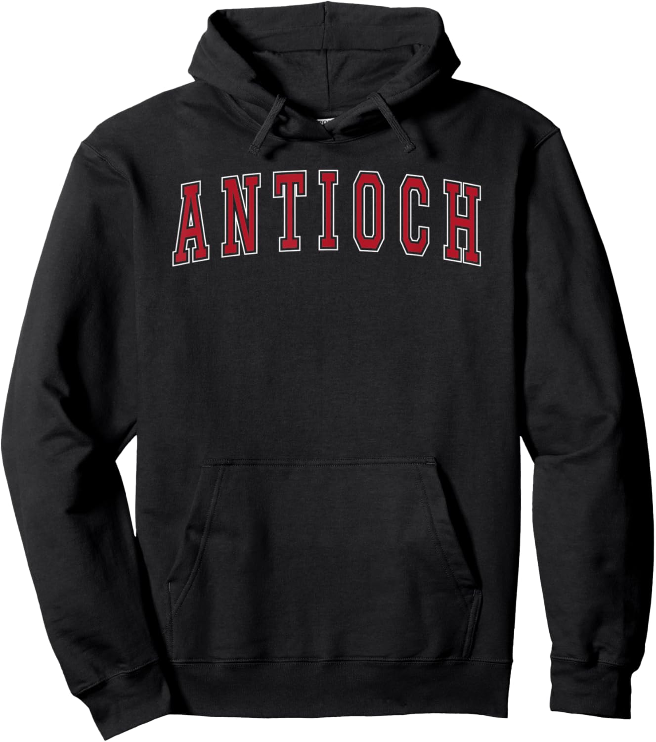 Antioch California Souvenir Vacation College Style Red Text Hoodie - Hoodie | Black
