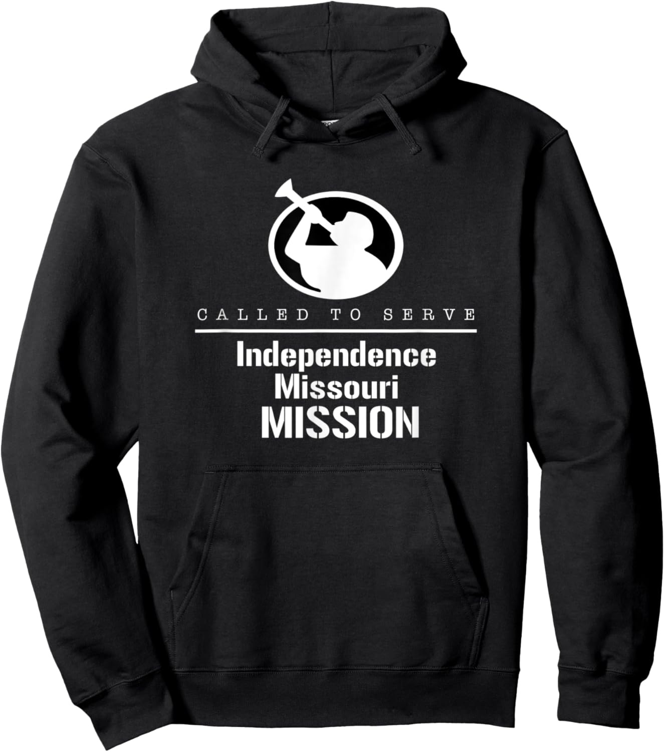 Called To Serve Angel Moroni Independence Missouri Mission Hoodie - Hoodie | Black