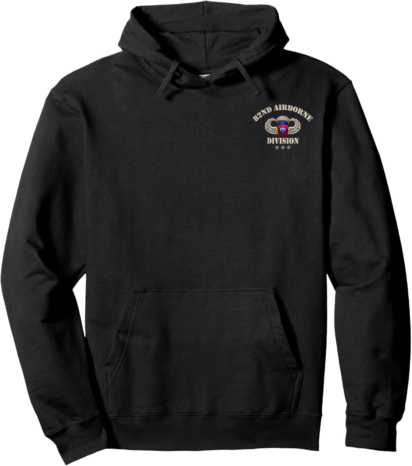 U.S Army 82nd Airborne Division Paratrooper Veteran Vintage Hoodie - Hoodie | Black