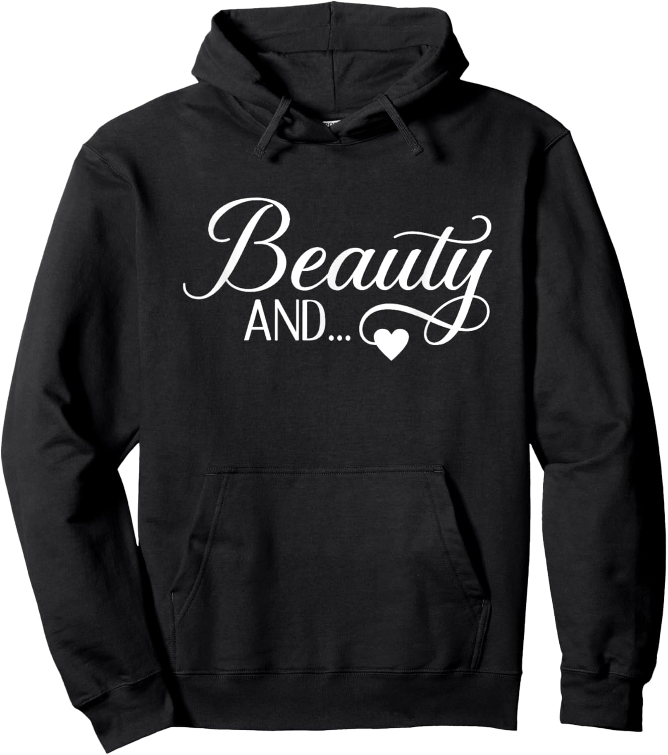 Beauty And The Beard, Matching Couples Hoodie - Hoodie | Black