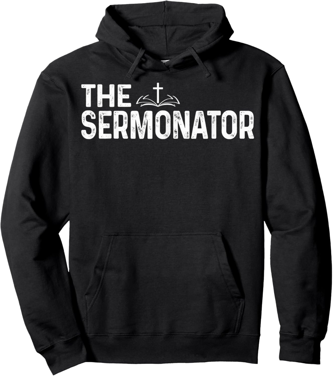 The Sermonator Pastor Christian Parish Clergy Apparel Hoodie - Hoodie | Black