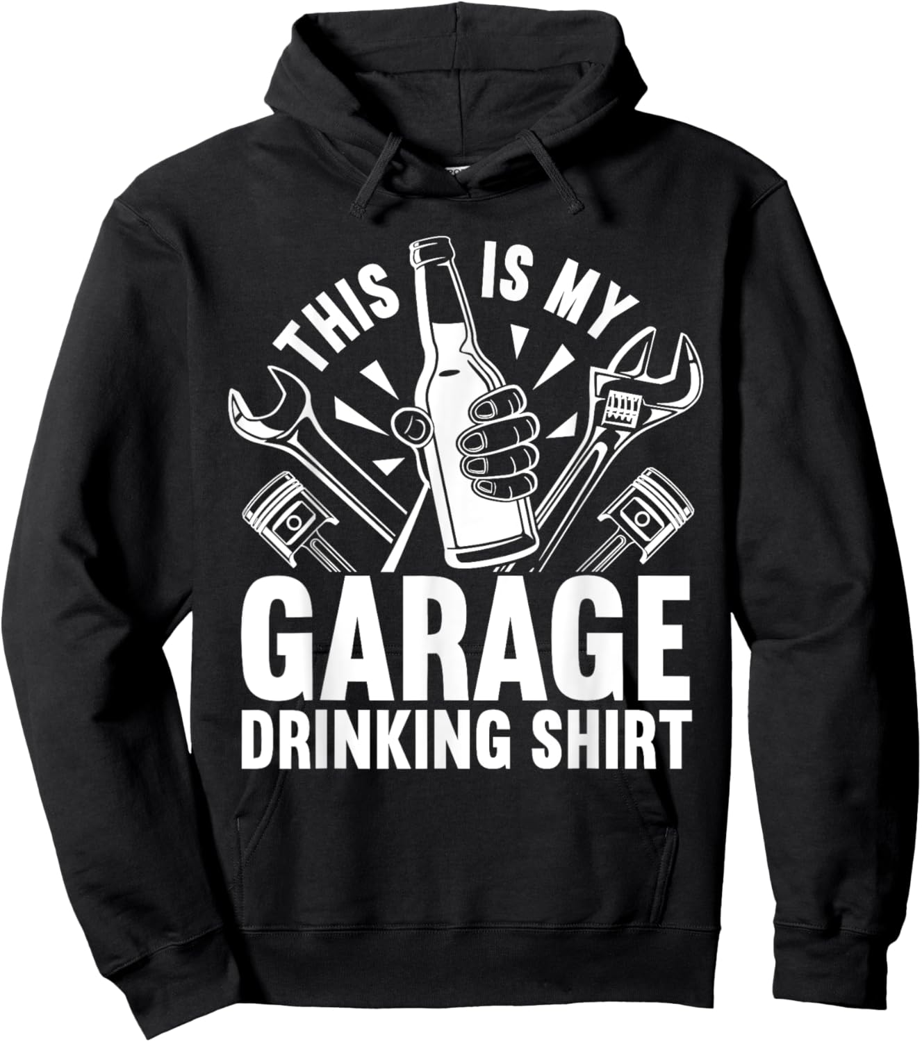 Garage Drinker Beer This Is My Garage Drinking Hoodie - Hoodie | Black