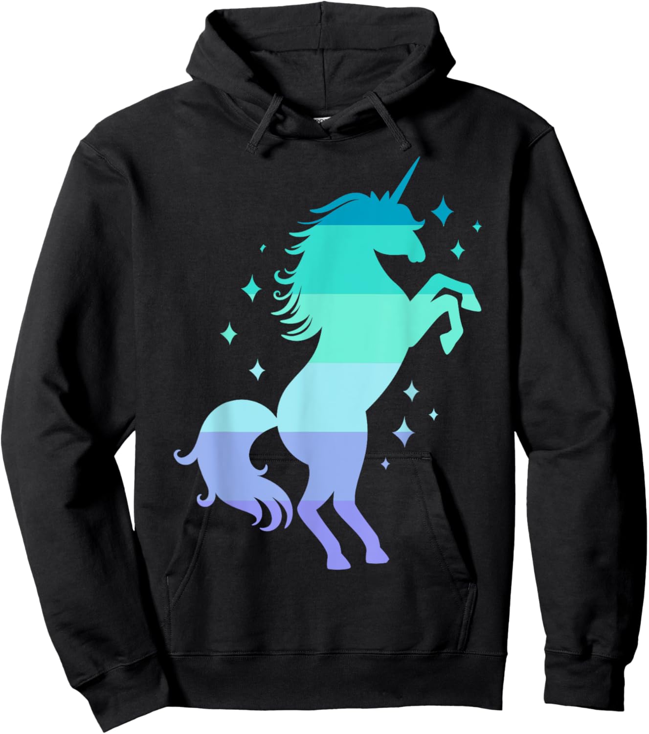 Neptunic Pride Flag Unicorn Neptunic Flag Hoodie - Hoodie | Black