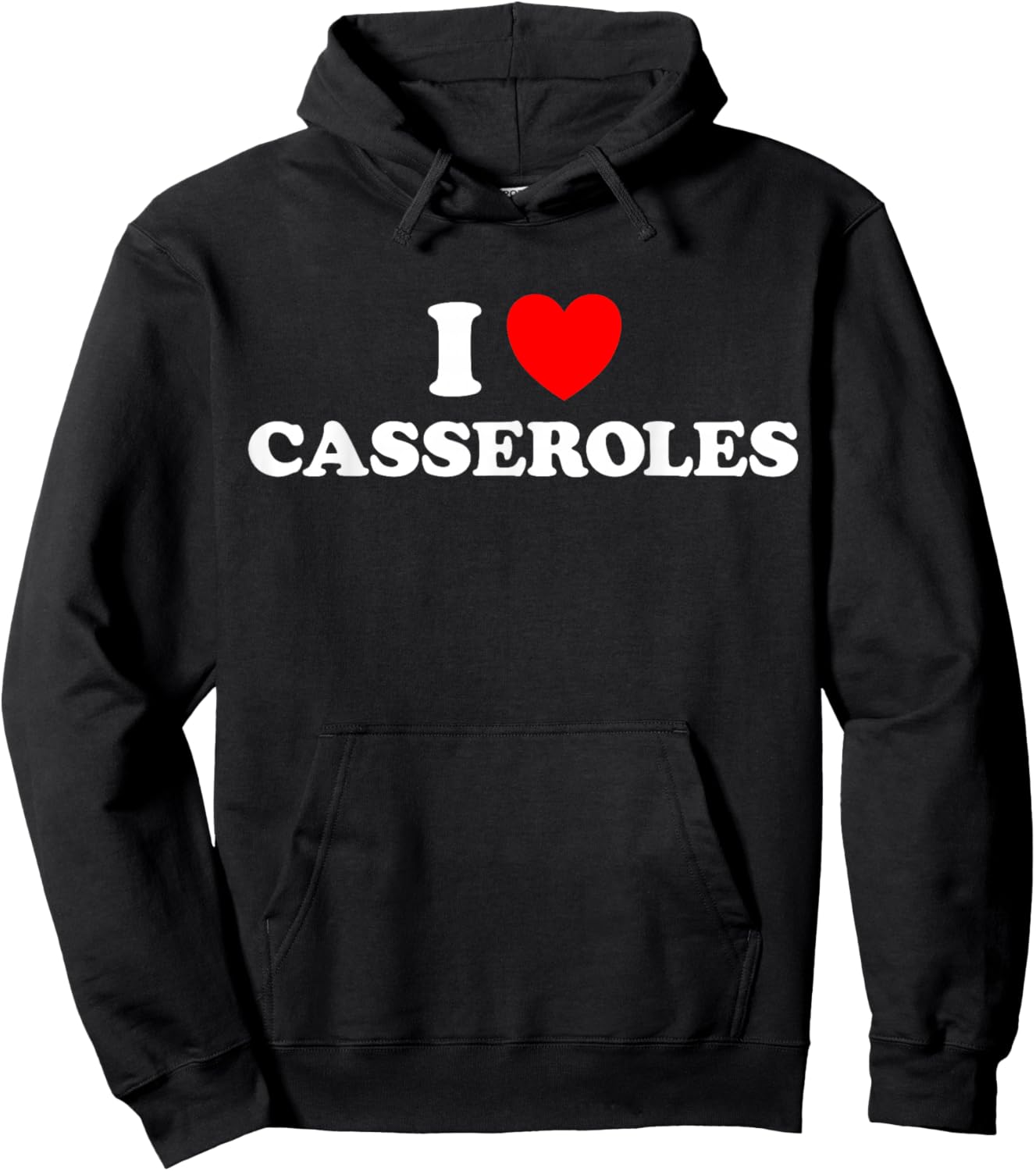 I Heart Casseroles Funny Classic Cook Pasta Baked Food Dish Hoodie - Hoodie | Black