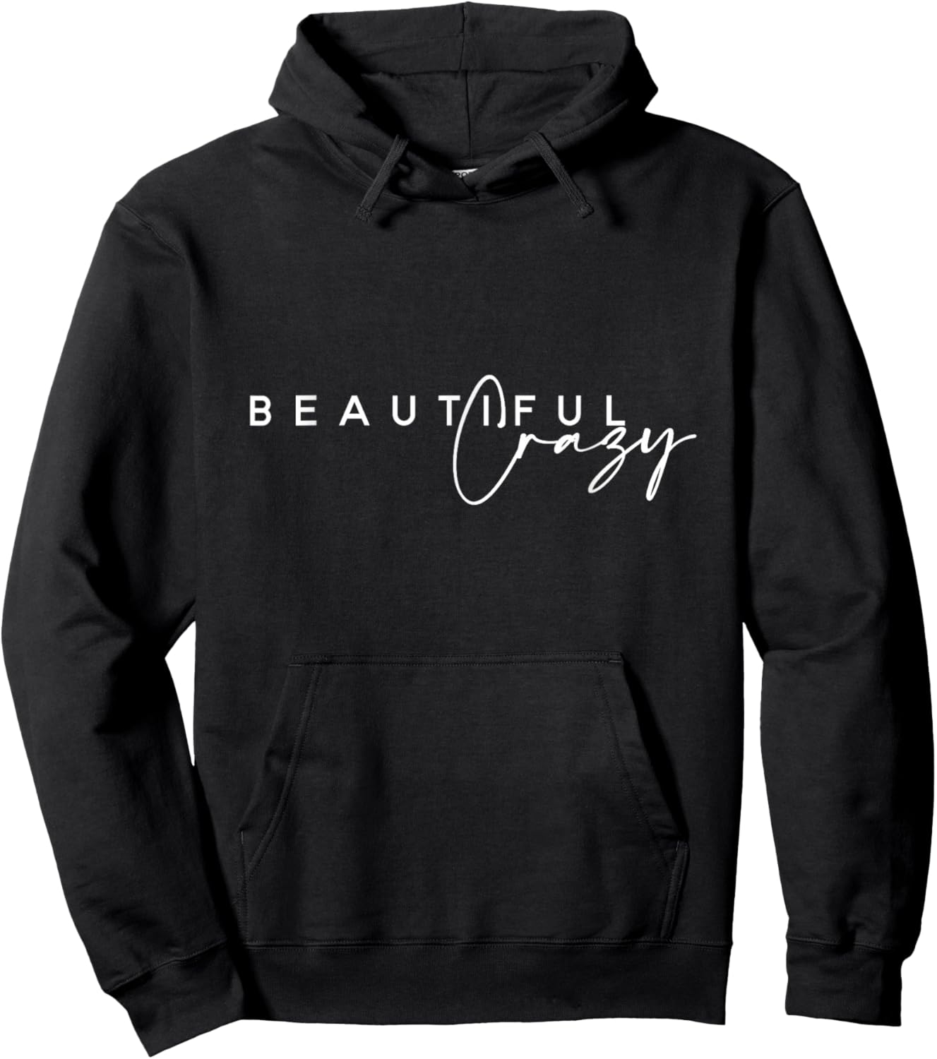Crazy Women Beautiful Country Music Girl Hoodie - Hoodie | Black
