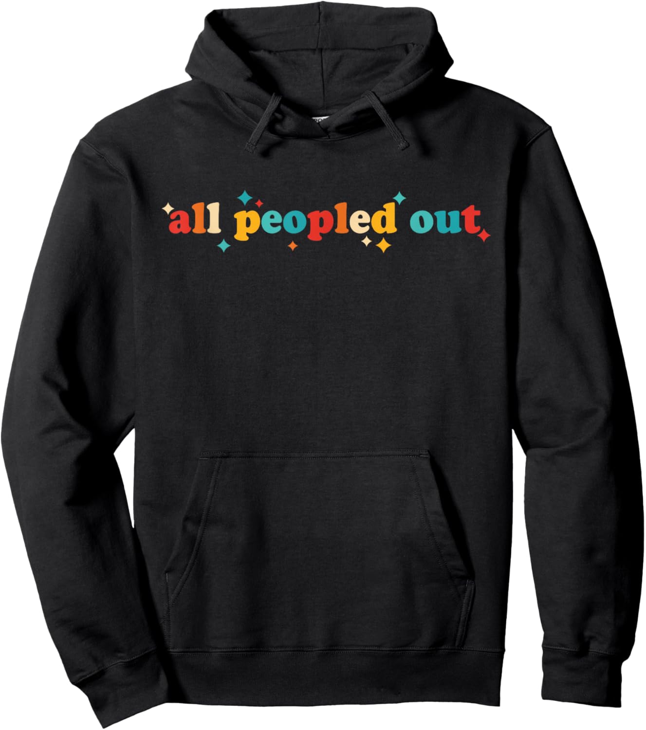 All Peopled Out Hoodie - Hoodie | Black
