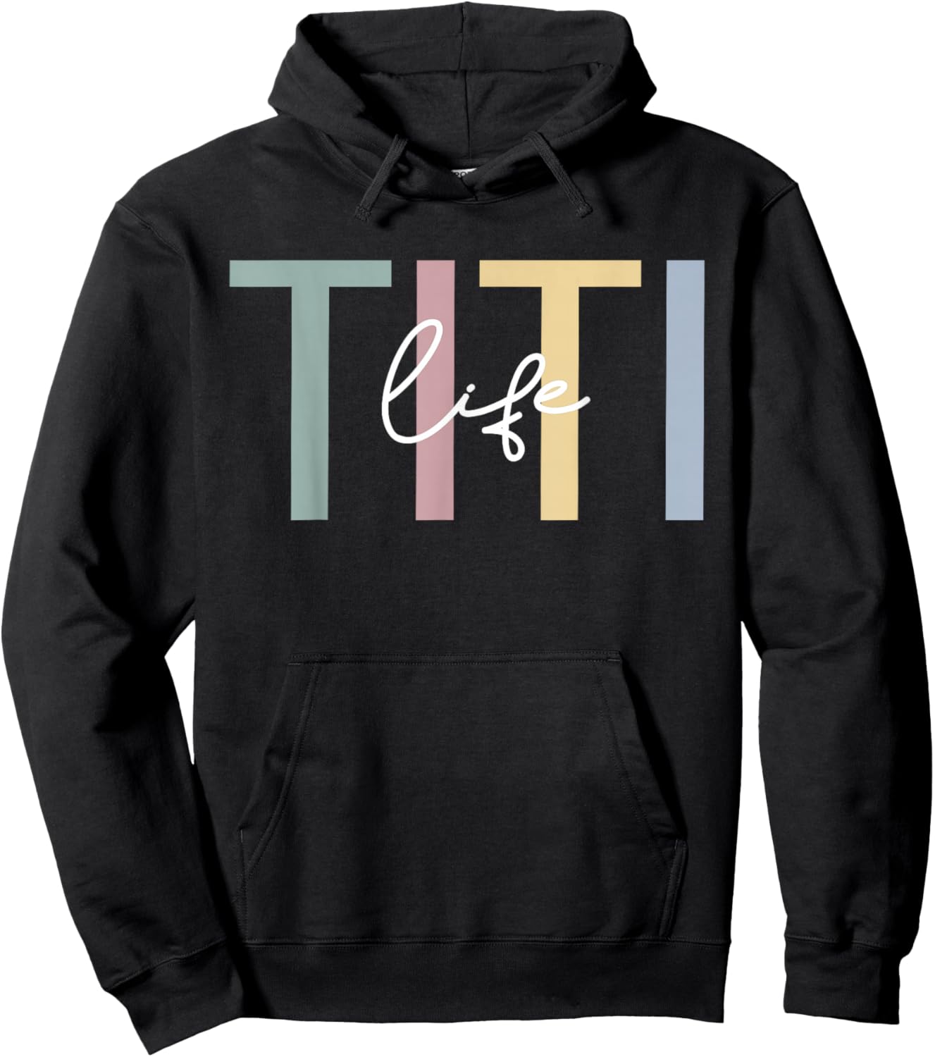 Titi Life Titi Auntie Boho Cute Titi Aunt Hoodie - Hoodie | Black