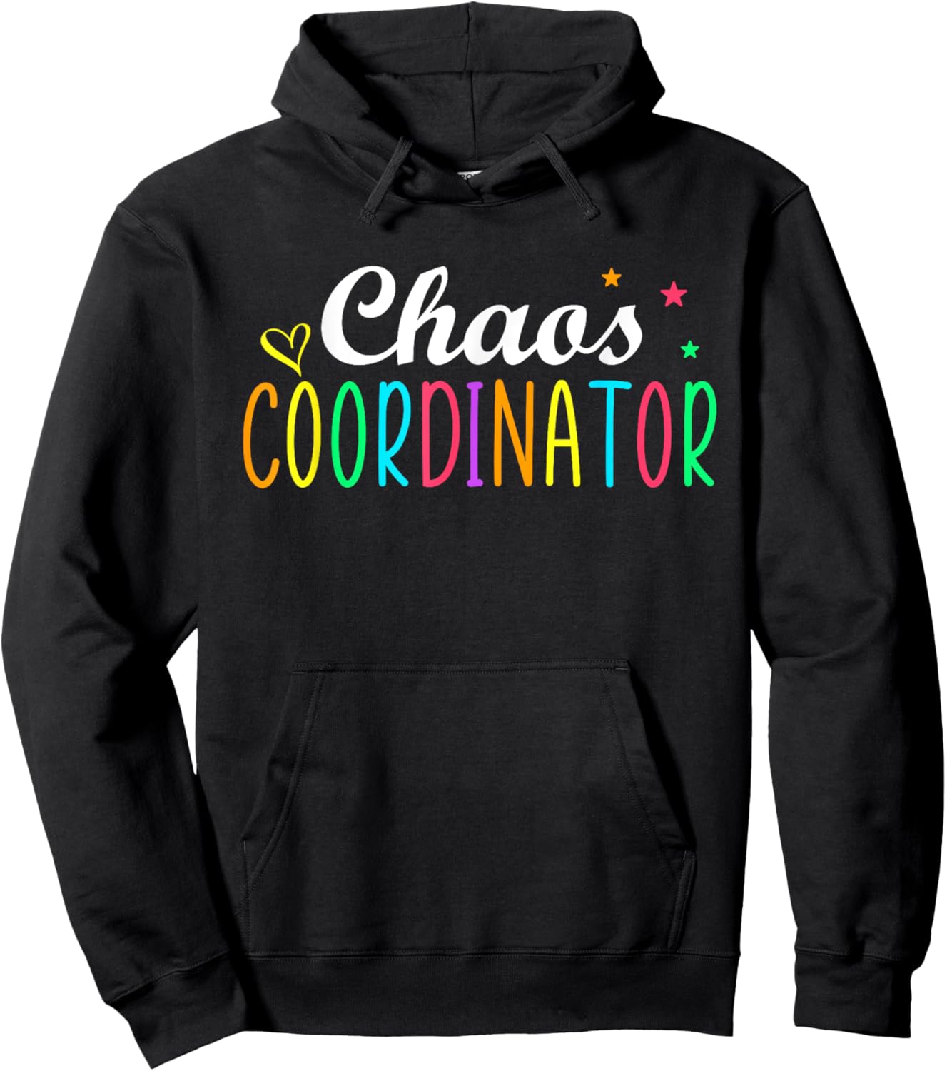 Chaos Coordinator Graphic Women Men Preschool Teacher Hoodie - Hoodie | Black