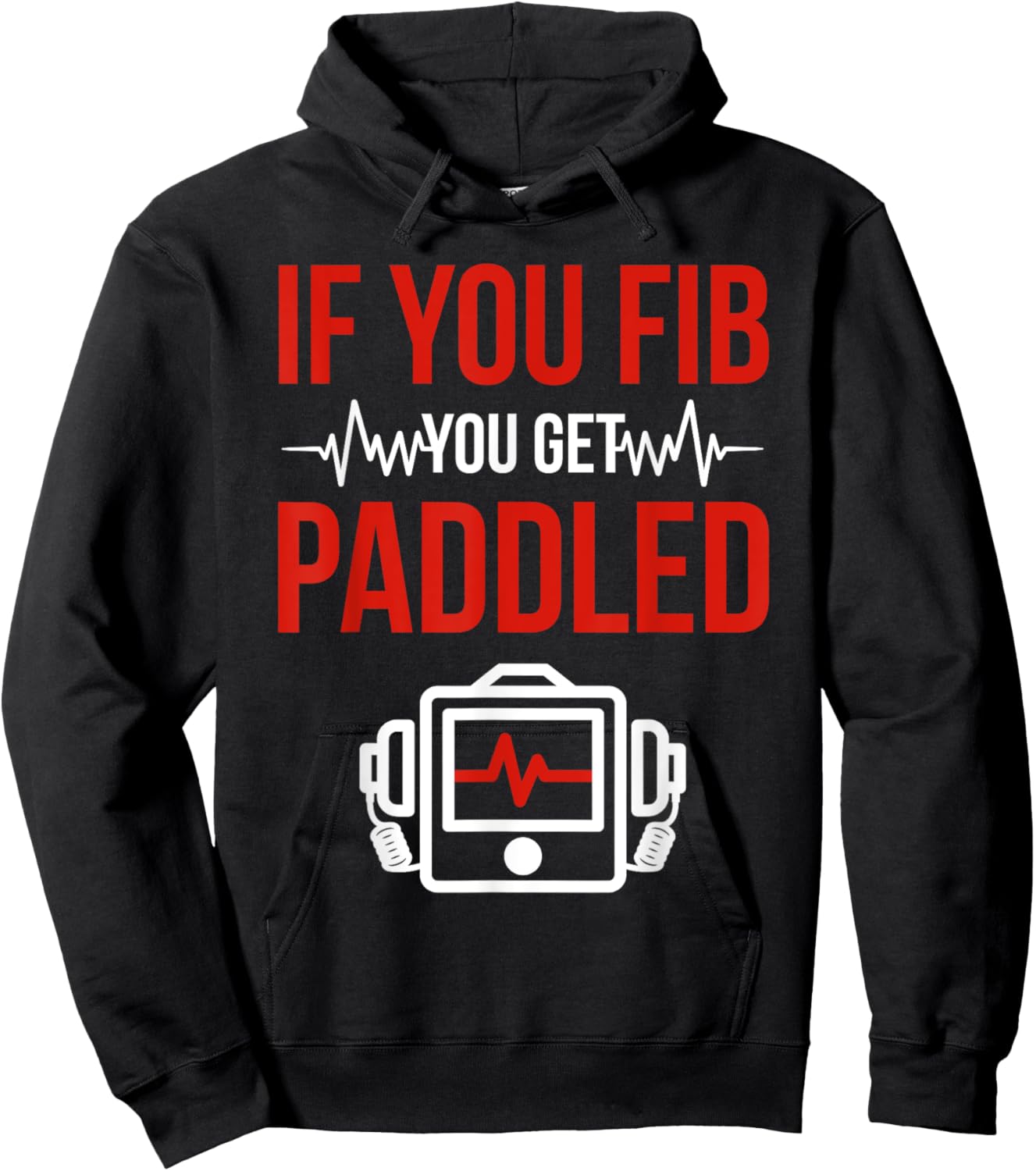 Funny Emergency Nurse ER Nursing Hoodie - Hoodie | Black
